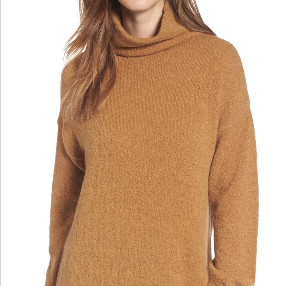 Bouclé Turtleneck Tunic Sweater
BP.